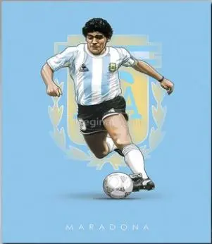Maradona Simbol Argentine – sa ramom