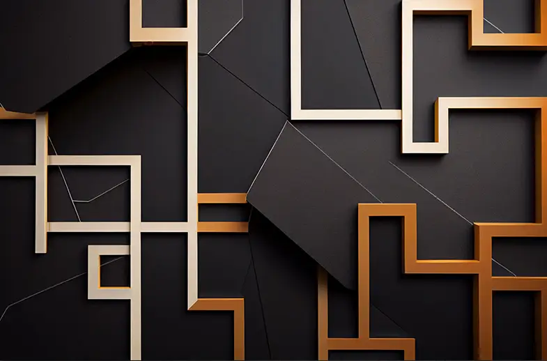 3D Geometrija Senki i Sjaja – sa ramom