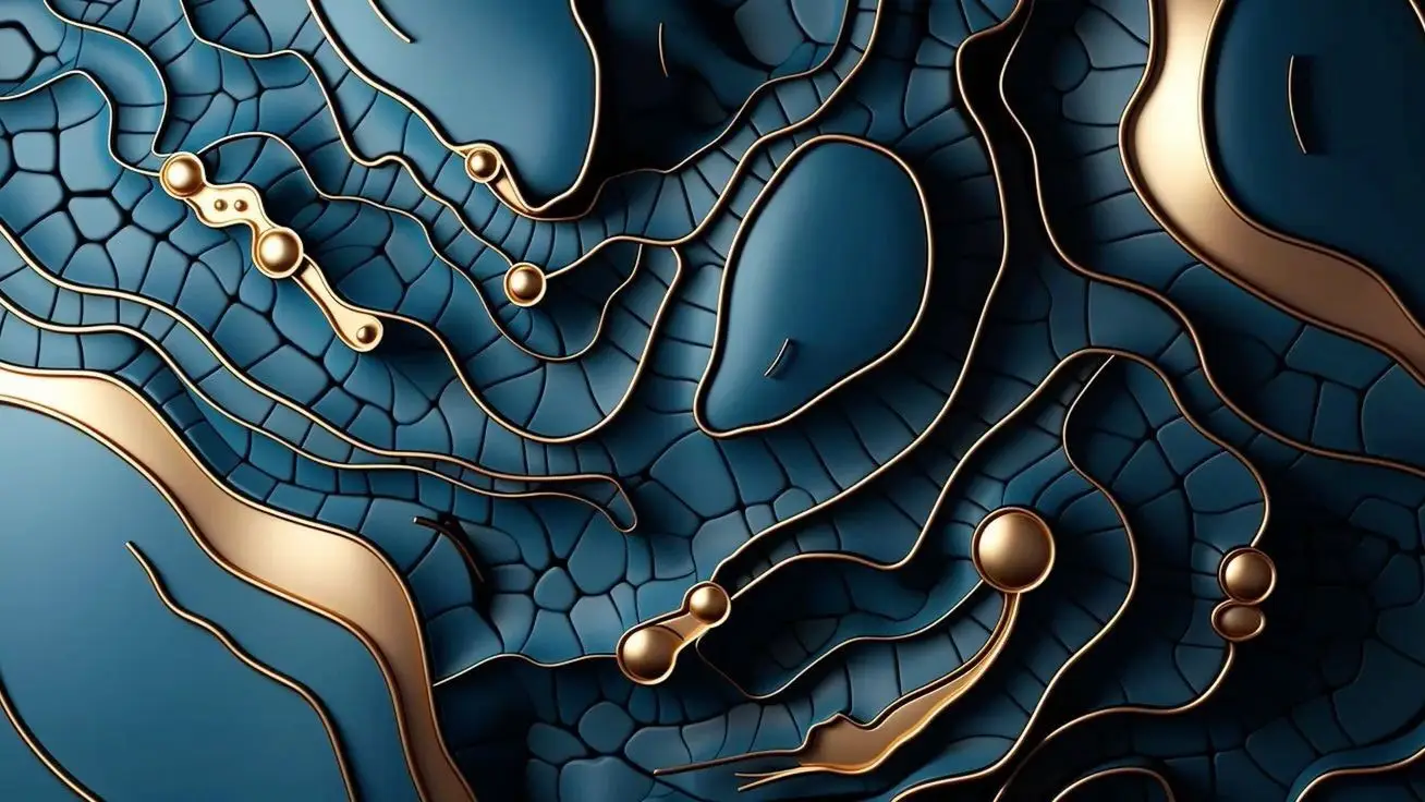 3D Mistična Plava – sa ramom