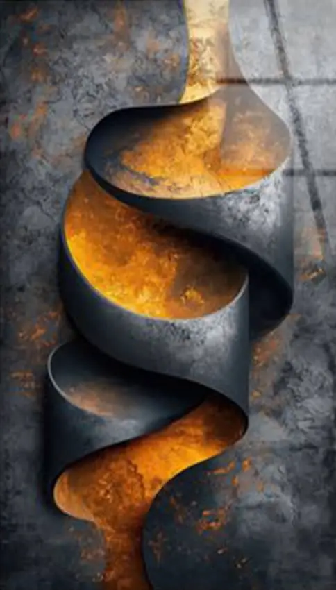 3D Vatra u Spirali – sa ramom