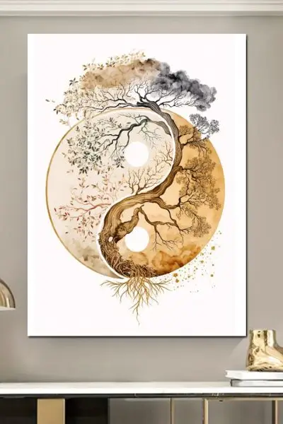 Drvo Yin-Yang - slika na platnu