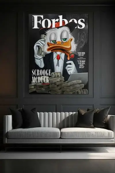 Forbes Duck – Car Novca - slika na platnu