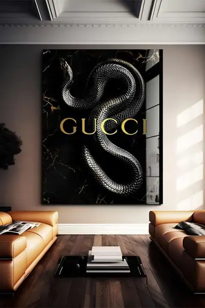 Gucci Zmija - slika na platnu