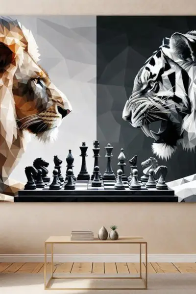 Kraljevski Duel Instinkta - slika na platnu