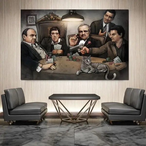 Mafijaški Poker Klub - slika na platnu