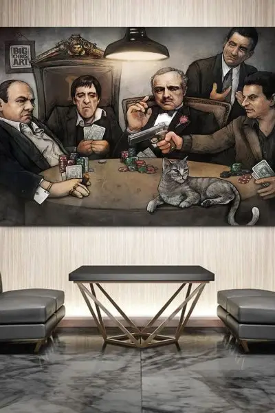 Mafijaški Poker Klub - slika na platnu
