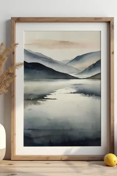 Odrazi Planinskog Jutra - slika na platnu