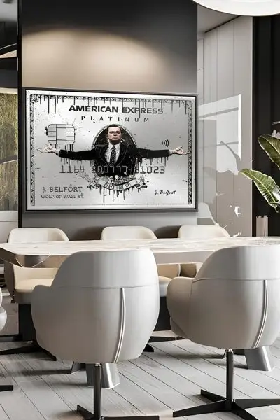 Platinasti Pogled – Moć u Rukama Vuka - slika na platnu