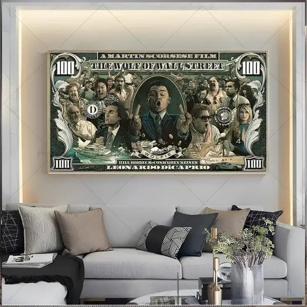 The wolf of wall street - slika na platnu