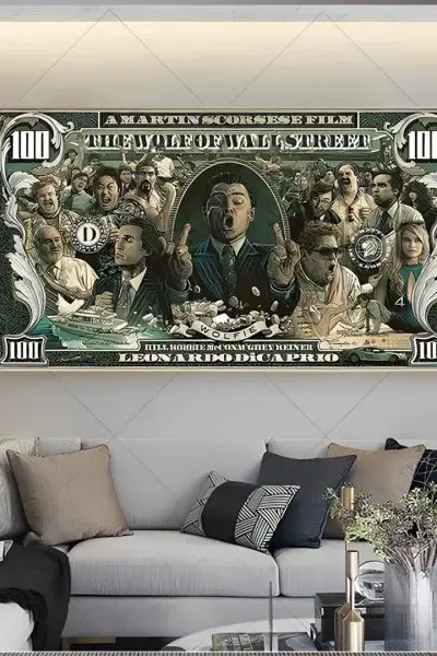 The wolf of wall street - slika na platnu
