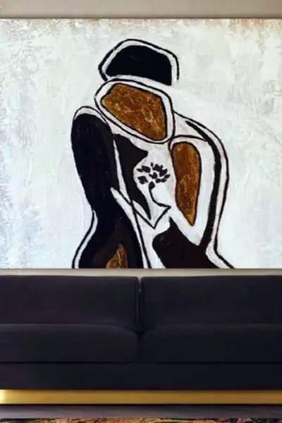 Zagrljaj u Tišini - slika na platnu