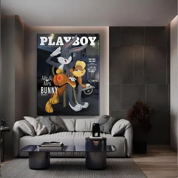 Zečji Par - slika na platnu