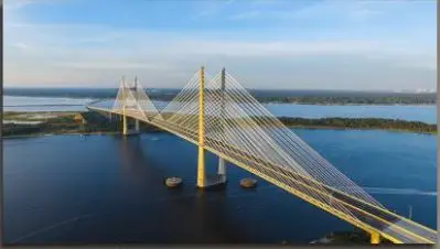Dames Point Bridge – Simbol Floride – sa ramom