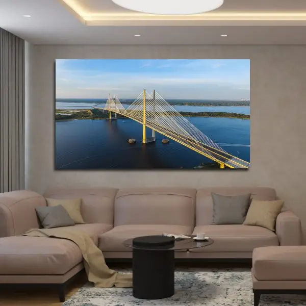 Dames Point Bridge – Simbol Floride - slika na platnu