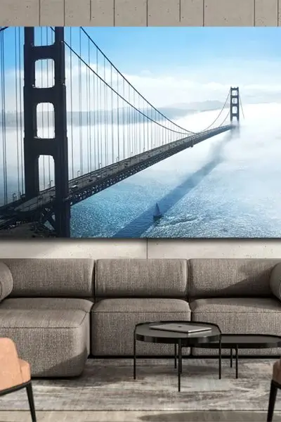 Golden Gate – Most u Magli - slika na platnu