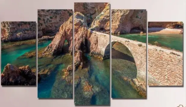 Kameni Most nad Tirkiznim Morem – 5 delova – sa ramom