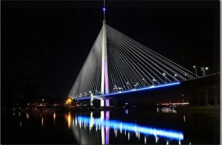 Most Na Adi Noću – sa ramom