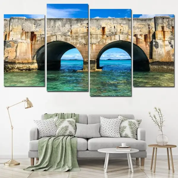 Vrata Mediterana – 4 dela - slika na platnu