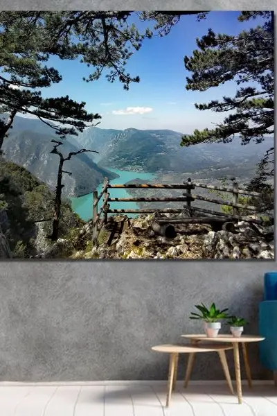 Pogled sa Vidikovca - slika na platnu
