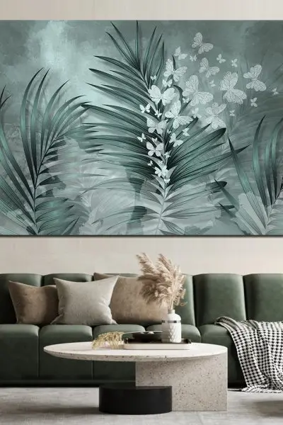 3D Zeleni Raj u Pokretu - slika na platnu