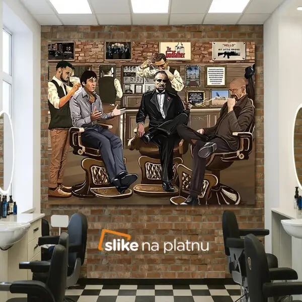 Frizerski Kutak Inspirisan Filmom - slika na platnu
