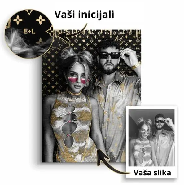 UNIQUE – Personalizova slika za parove – sa ramom