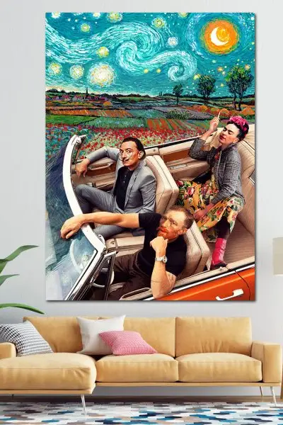 Noćna Vožnja Umetnosti - slika na platnu