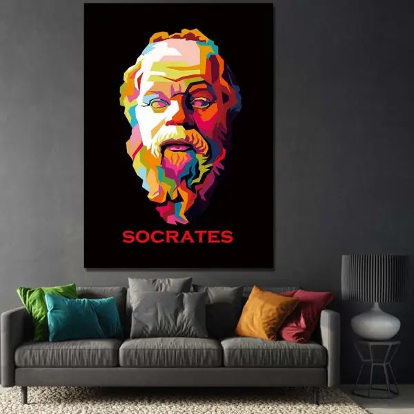 Pop-Art Sokrat - slika na platnu
