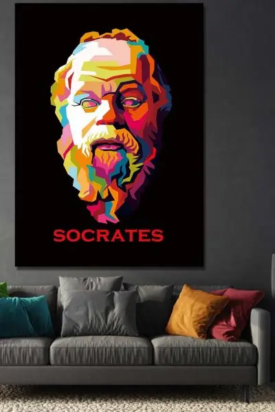 Pop-Art Sokrat - slika na platnu