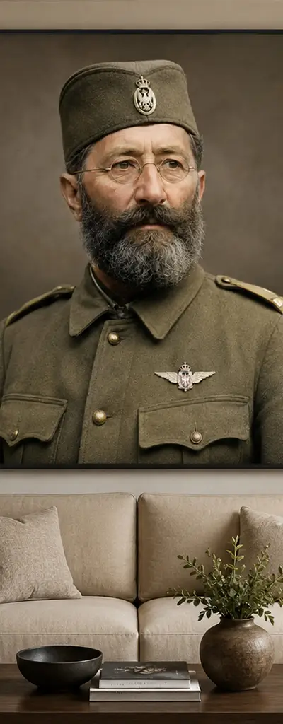 Draža Mihailović - Portret - slika na platnu