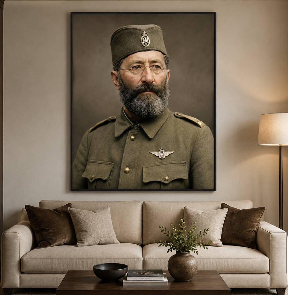 Draža Mihailović - Portret - slika na platnu