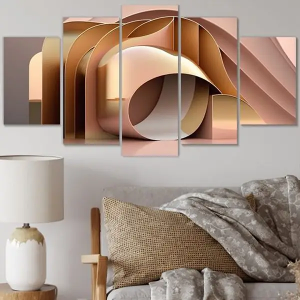 3D Topla Dimenzija – 5 delova - slika na platnu