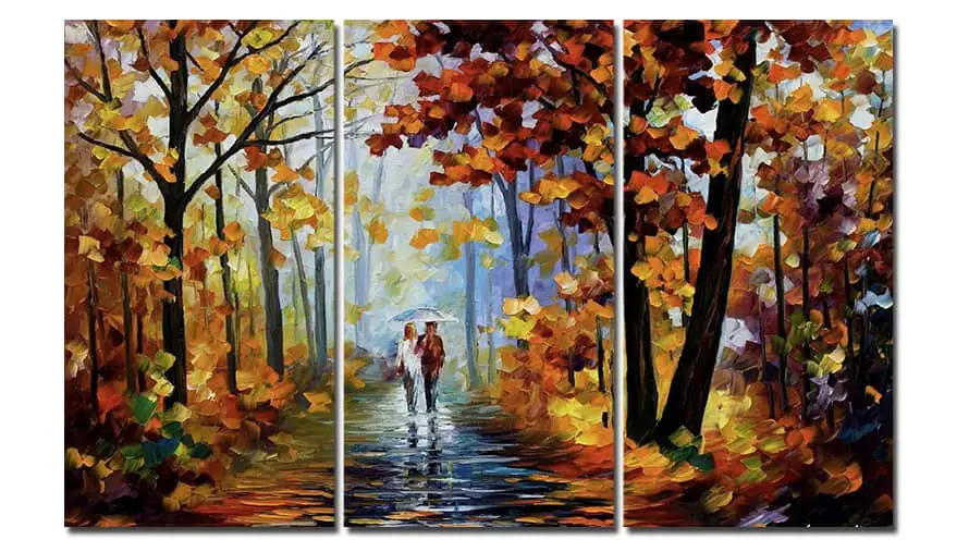 Leonid Afremov – Alley of Love 3 dela – sa ramom