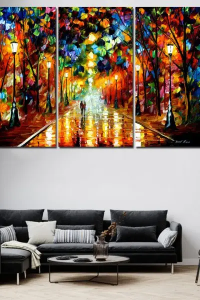 Leonid Afremov 001 – 3 dela - slika na platnu