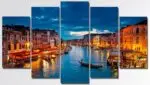 Noćna Magija Venecije – 5 delova – sa ramom