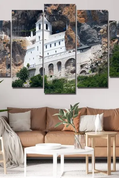 Ostrog Čuvar Iznad Provalije – 5 delova - slika na platnu
