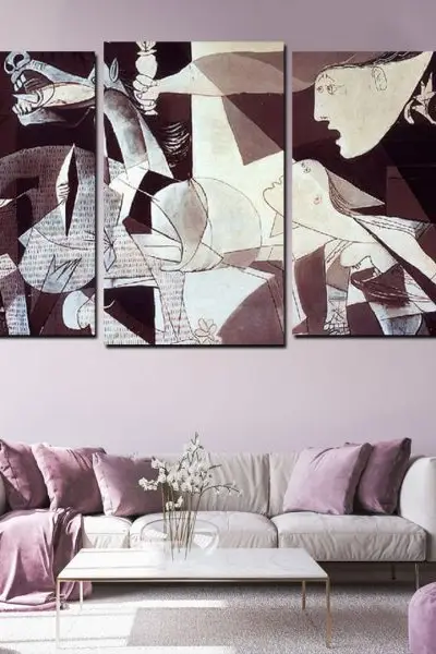 Pikaso – Guernica – 3 dela - slika na platnu