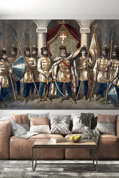 Jug Bogdan i devet Jugovića - slika na platnu