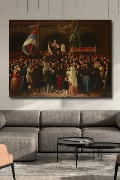 Majska Skupstina Srba - slika na platnu