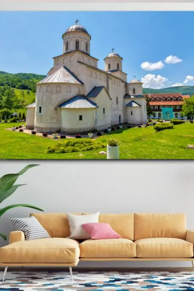 Mileševa – Svetinja Beline i Tišine - slika na platnu