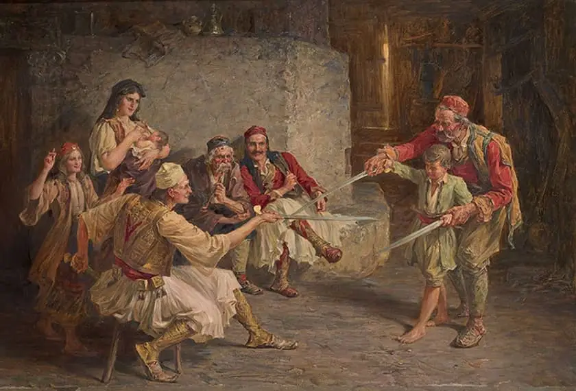 Paja Jovanovic – Čas mačevanja – sa ramom