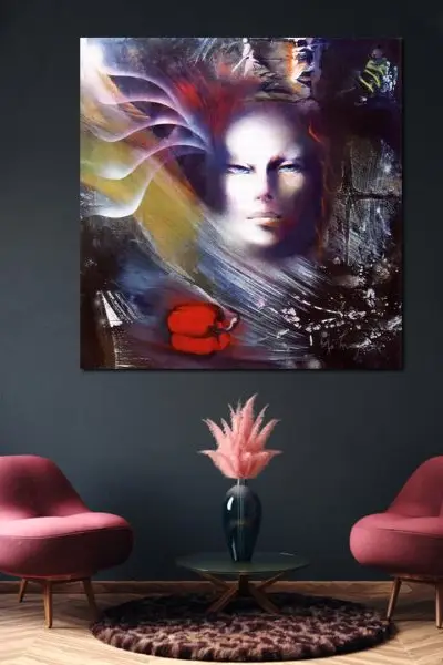 Kosmička svest – Inspirisano Oljom Ivanjički - slika na platnu