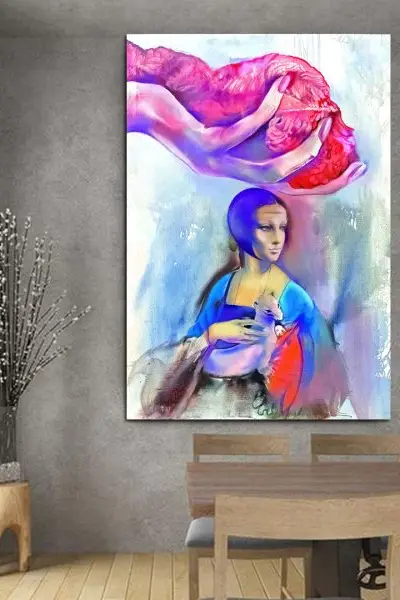 Misao u ruci – Inspirisano Oljom Ivanjički - slika na platnu
