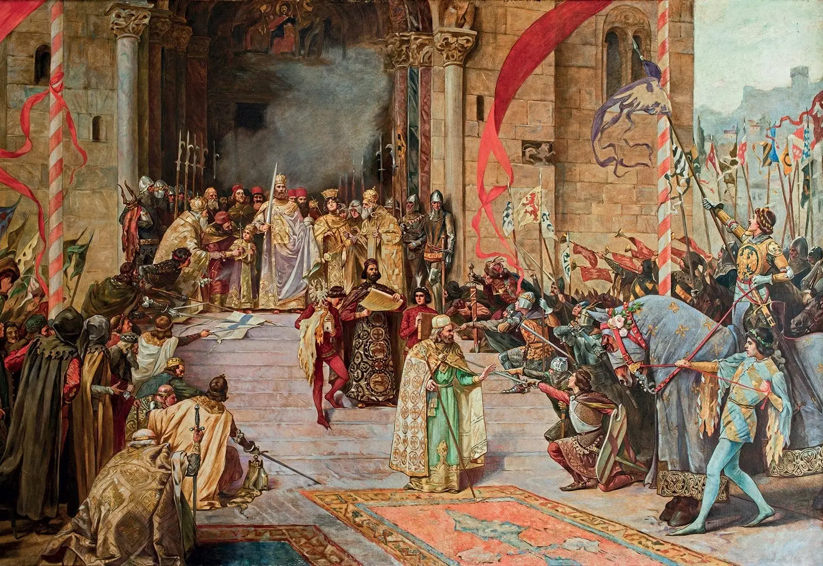 Paja Jovanović – Krunisanje Cara Dušana – sa ramom