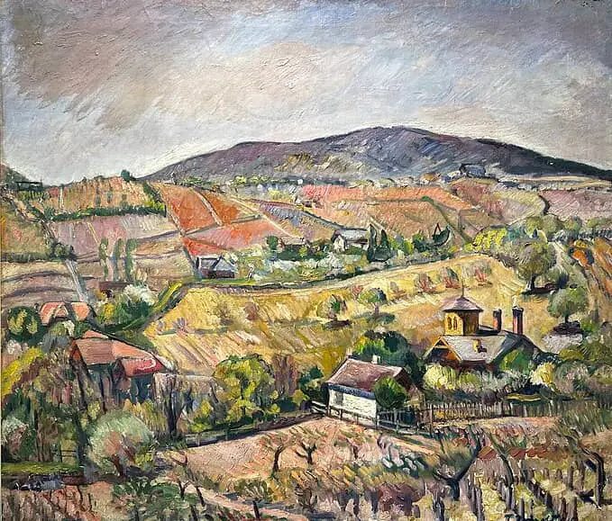 Petar Dobrović – Baranjski vinogradi – sa ramom