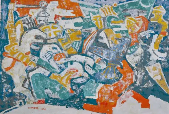 Petar Lubarda – Kosovski boj 1953. – sa ramom