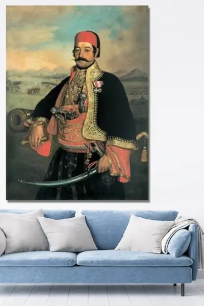Portret knez Danila I Petrovića Njegoša - slika na platnu