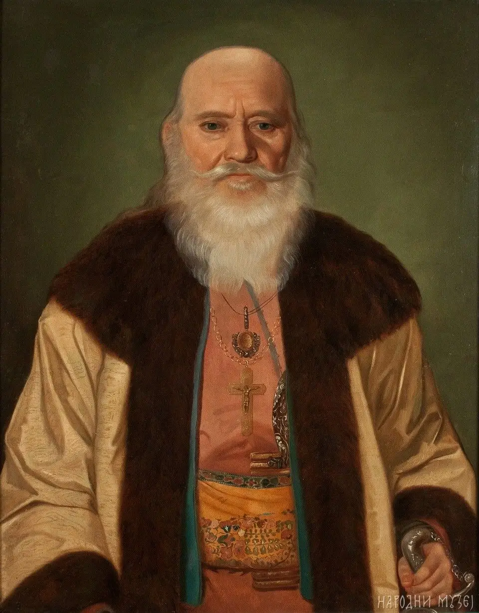 Uroš Knežević – Portret vojvode (XIX vek) – sa ramom