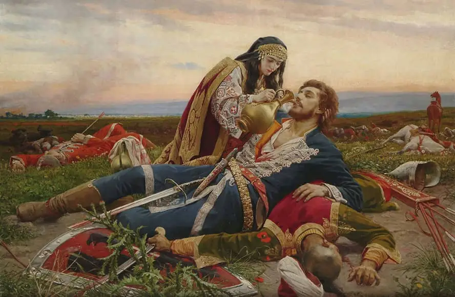 Uroš Predić – Kosovka devojka – sa ramom