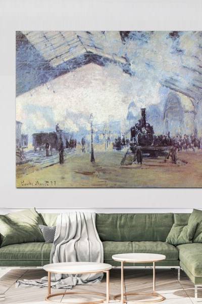 Claude Monet – Gare Saint-Lazare - slika na platnu